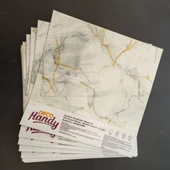 DecoHandy  Pvc Yer Karosu 30x30cm 4'lü Paket - Mermer Desenli Beyaz  0,36m2 - 1