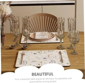 Çiçekli Kaymaz Servis Matı thumbnail 3