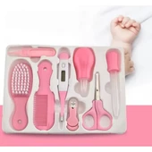 8 Parça Bebek Bakım Seti Pembe Renk thumbnail 2