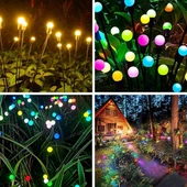 8 Ledli Solar Ateş Böceği Çiçek Lamba thumbnail 4