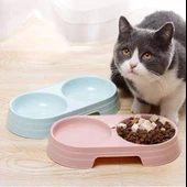 Çift Bölmeli Evcil Hayvan Mama Kabı thumbnail 1