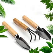 Mini Ahşap Hobi Bahçe Seti 3 Adet thumbnail 1