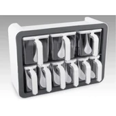 9'lu Standlı Kaşıklı Baharatlık Seti thumbnail 4