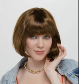 Kısa Küt Parti Peruğu Kahve thumbnail 1