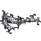 Dantel Kesim Parti Maskesi Siyah thumbnail 4