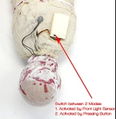 Halloween Sensörlü Işıklı Hareketli Mumya thumbnail 4