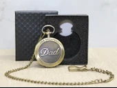 Özel Kutulu Dad (Baba) Tasarımlı Antik Köstekli Saat thumbnail 1