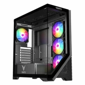 Vento VG4202FL 750W 80+ Bronz USB 3.2 ATX Mid Tower Siyah Kasa thumbnail 1