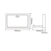 Rulopak Paslanmaz Çelik Bebek Altı Değiştirme İstasyonu thumbnail 4