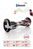 Elektrikli Kaykay Hoverboard Bluetooth Hoparlörlü 6.5 Inch Grafiti D06 thumbnail 2