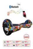 Elektrikli Kaykay Hoverboard Bluetooth Hoparlörlü 6.5 Inch Grafiti D11 thumbnail 3