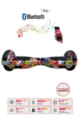 Elektrikli Kaykay Hoverboard Bluetooth Hoparlörlü 6.5 Inch Grafiti D11 thumbnail 1