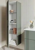 Orka Bari 65 cm Mat Yeşil Banyo Dolabı Takımı ve Boy Dolabı thumbnail 2