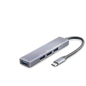 pilelistore Type-C Hub 4*Usb3.0 Gri HDX7043 - 1