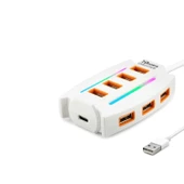 pilelistore Usb Hub 10*Usb 1.2M Beyaz HDX7037 - 1