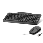 pilelistore Kablolu Klavye Mouse Set Q Siyah OAK930 - 1