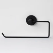 Açık Kağıt Havluluk Mat Siyah Metal Duvara Monte Vidalı Banyo Tuvalet Mutfak Kağıt Havluluk 25 cm thumbnail 8