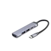 pilelistore Type-C Hub 3*Usb2.0 + Usb3.0 Gri HDX7040 - 1