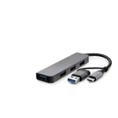 pilelistore Type-C + Usb3.0 Hub 4*Usb3.0 Gri HDX7825 - 1
