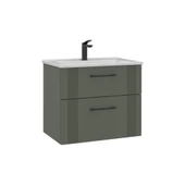 Orka Bari 65 cm Mat Yeşil Banyo Dolabı Takımı thumbnail 2