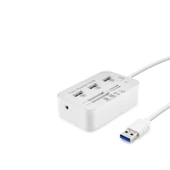pilelistore Usb3.0 Hub Combo 3*Usb3.0 + Ms + Sd + M2 + Tf 20Cm Beyaz HDX7028 - 1