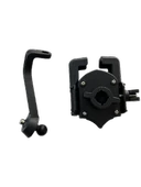 Motosiklet Scooter Atv Bisiklet Yandan Kilitlemeli Ayna Bağlantılı Telefon Tutucu A+++ Kaliteli thumbnail 6