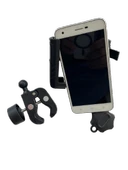 Motosiklet Scooter Atv Bisiklet Yandan Kilitlemeli Gidon Bağlantılı Telefon Tutucu A+++ Kaliteli thumbnail 5