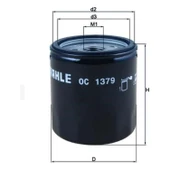 Mahle Oc 1379 Yağ Filtresi / Buell Uyumlu thumbnail 2