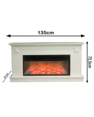 Dlc Large Penida 1800 Watt Dekoratif Elektrikli Şömine thumbnail 5