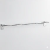Krom Gümüş Metal Uzun Havluluk 49 cm Duvara Monte Vidalı Lüks Banyo Asma Askı Çubuk Tasarım thumbnail 6