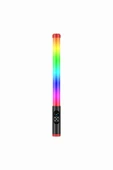 Fuchsia FM-128RGB OLED Ekran Göstergeli RGB Led Işıklı Su Geçirmez Aydınlatma Çubuğu - 1