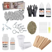 129 Parça Epoksi Başlangıç Seti Epoksi Kalıp Seti Yeni Başlayanlara Özel thumbnail 1