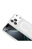 iPhone 17 Pro Max Uyumlu Manyetik Şarj Olabilen Kamera Çerçeveli Kapak - 3