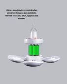 5 Kanatlı Solar Kamp Lambası – USB Şarjlı, Taşınabilir, IP65 Su Geçirmez Bahçe Lambası thumbnail 3