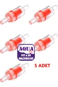 AquaPet Akvaryum Çekvalf Hortum Çek Valfi 5 Adet - 1
