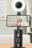 Fuchsia SF200 360 Derece Yapay Zeka Yüz Takipli Tripodlu Selfie Gimbal thumbnail 2