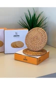 3 ADET 10X10 CM RATTAN MAT - 3
