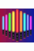 Fuchsia FM-128RGB OLED Ekran Göstergeli RGB Led Işıklı Su Geçirmez Aydınlatma Çubuğu - 9