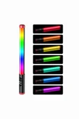Fuchsia FM-128RGB OLED Ekran Göstergeli RGB Led Işıklı Su Geçirmez Aydınlatma Çubuğu - 8
