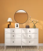 Hunerika Elarin 6 Çekmeceli şifonyer -Wood Beyaz-Minifiks Bağlantılı - 4