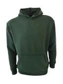 Kapüşonlu Sweatshirt - Haki thumbnail 1