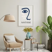 Mavinin Güzelliği Matisse Duvar Tablosu Çerçeveli 2'li Set Beyaz Renk 30 x 42 Boyut/Ebat thumbnail 2