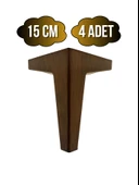 Serçe Düz 15CM Plastik Ayak Mobilya Masa ve Dolap Ayağı(15CM)(AHŞAP RENGİ) Ahşap Rengi 15cm 15cm - 4 ADET thumbnail 1