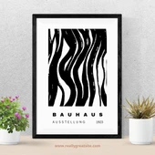 Siyah Beyaz Şekiller Duvar Tablosu Çerçeveli 2'li Set Siyah Renk 21 x 30 Boyut/Ebat - 3