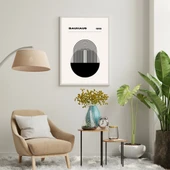 Bauhaus Minimalist  Duvar Tablosu Çerçeveli 2'li Set Beyaz Renk 21 x 30 Boyut/Ebat thumbnail 2