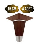 İrem Kahverengi Krom 15cm Plastik Ayak Mobilya Masa ve Dolap Ayağı(KAHVERENGİ KROM)(15CM) Kahverengi 15cm 15cm - 4 ADET thumbnail 1