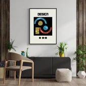 Bauhaus Gece Karanlığı Duvar Tablosu Çerçeveli 3'lü Set Siyah Renk 21 x 30 Boyut/Ebat - 4