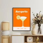 Renkli Kokteyler Duvar Tablosu Çerçeveli 3'lü Set Siyah Renk 35 x 50 Boyut/Ebat - 2