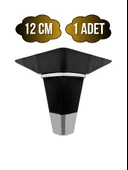 İrem Siyah Krom 12cm Plastik Ayak Mobilya Masa ve Dolap Ayağı(SİYAH KROM)(12CM) Siyah 12cm 12cm - 1 ADET thumbnail 1