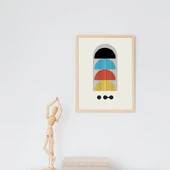 Bauhaus Gece Karanlığı Duvar Tablosu Çerçeveli 3'lü Set Ahşap Renk 35 x 50 Boyut/Ebat thumbnail 2